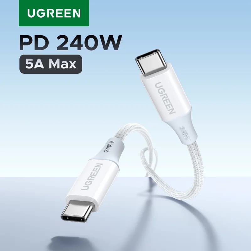 240W USB-C uz USB-C ātruzlādes kabelis