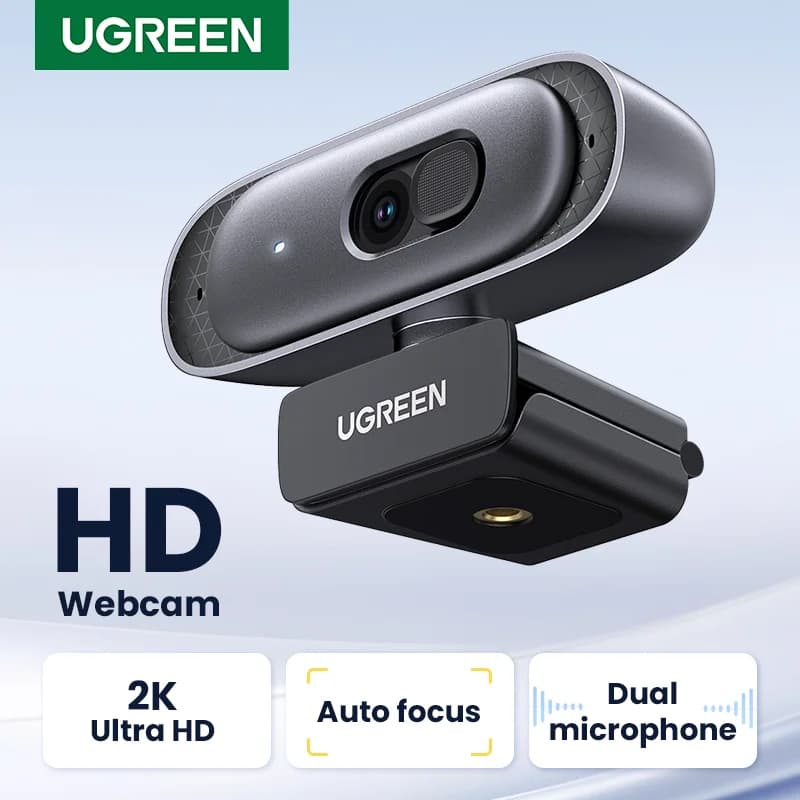 2K HD USB tīmekļa kamera ar diviem mikrofoniem