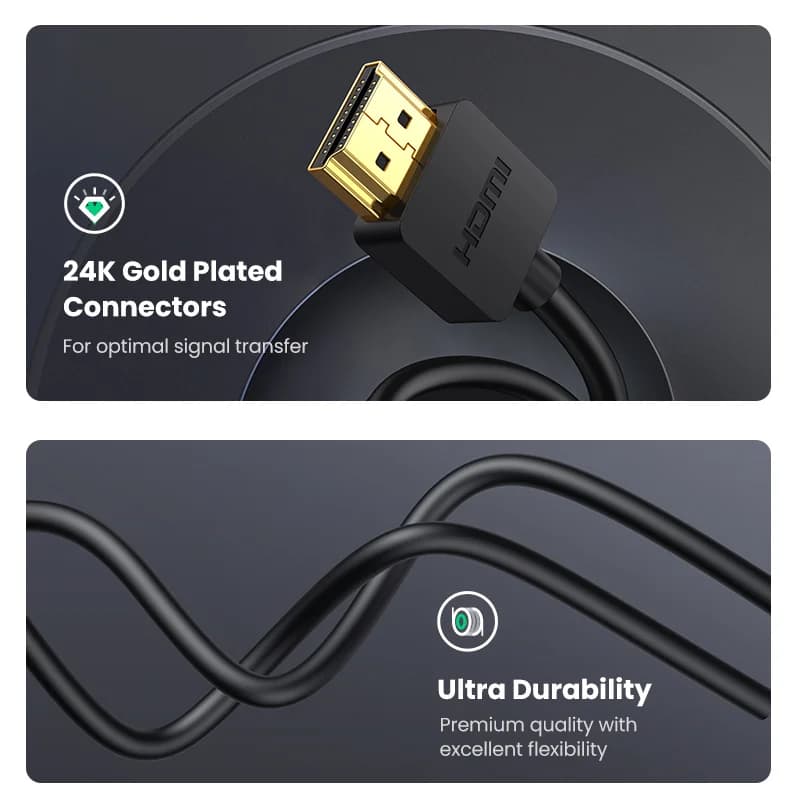 Micro HDMI uz HDMI kabelis 4K 60Hz