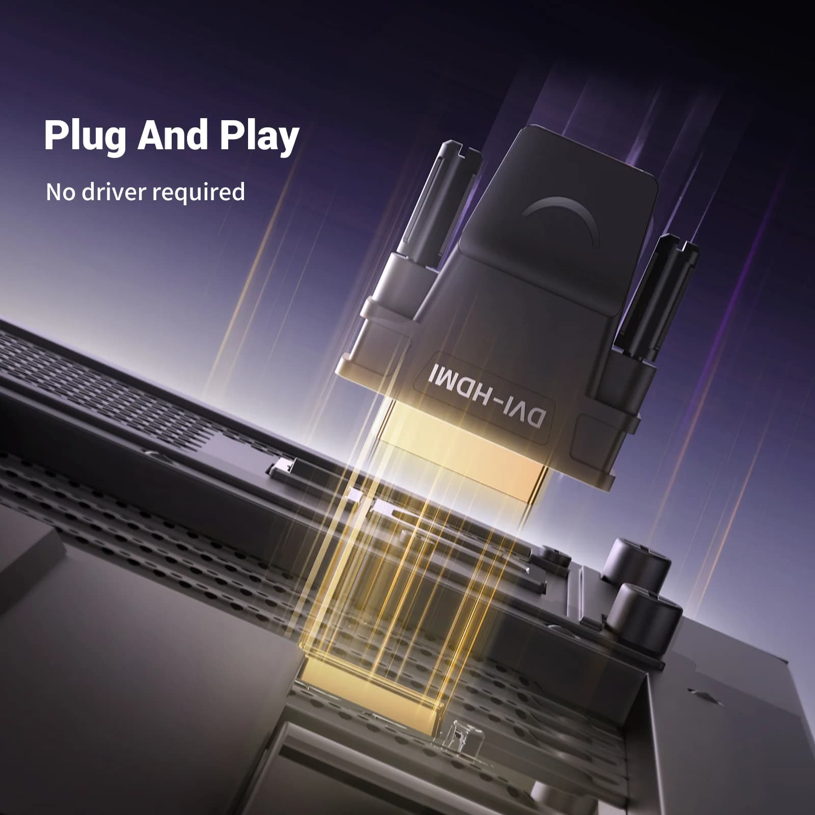 Divvirzienu DVI-D uz HDMI adapteris