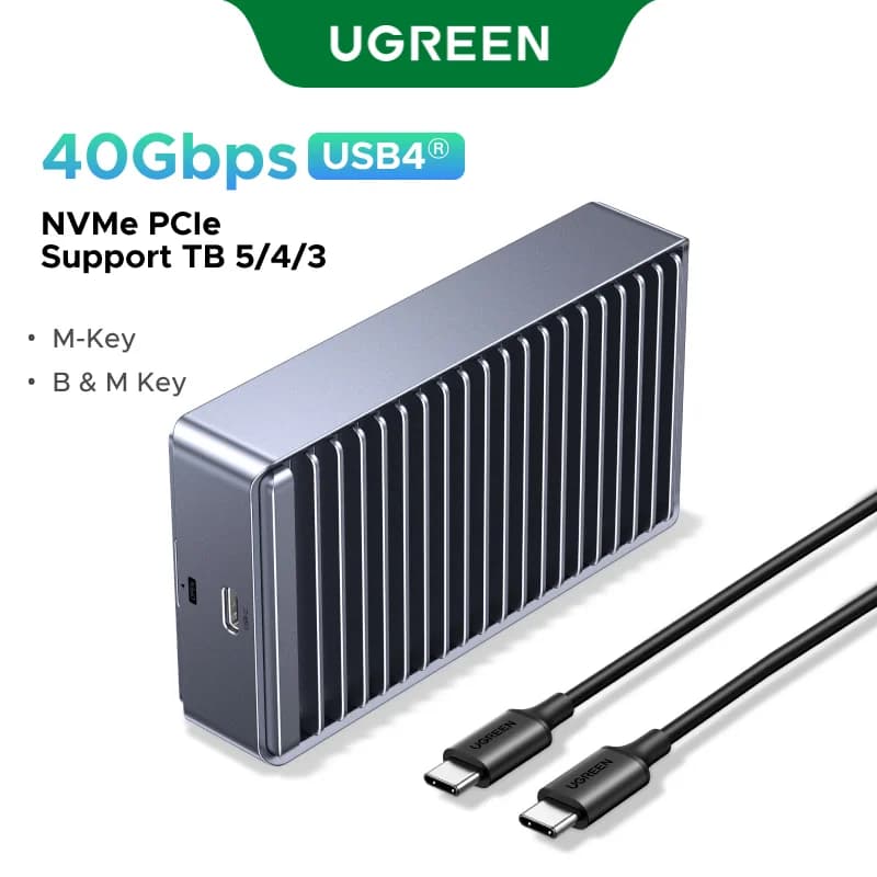 USB4 M.2 NVMe SSD korpuss, 40Gbps, Thunderbolt
