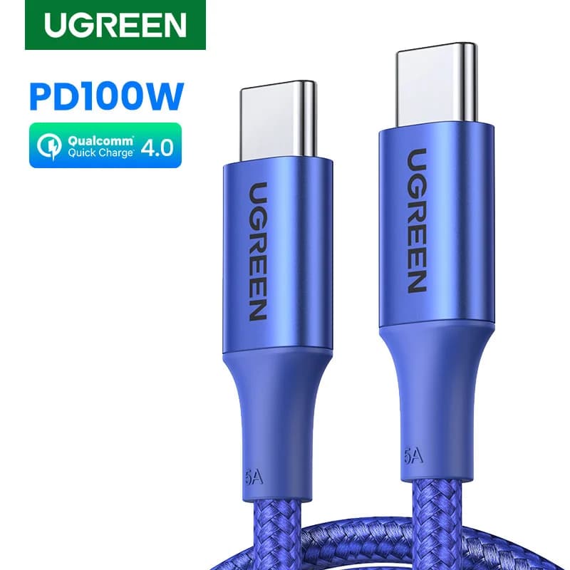 100W USB-C uz USB-C PD Kabelis