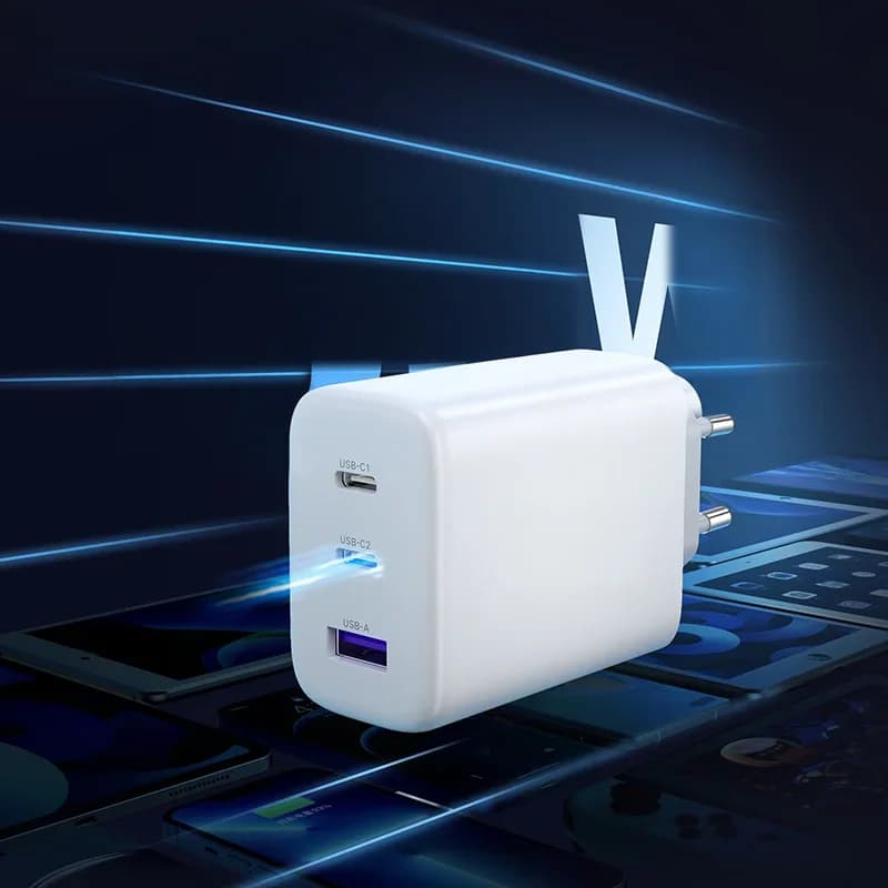 65W USB-C PD ātrais lādētājs