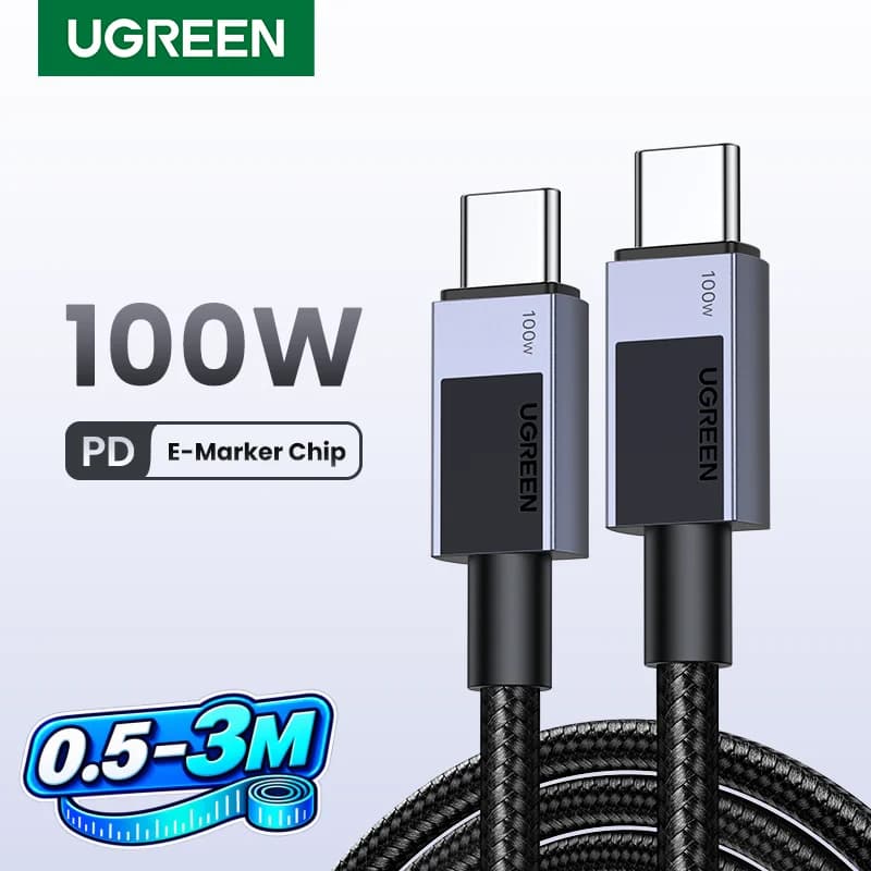 USB-C uz USB-C kabelis, 100W PD, 5A