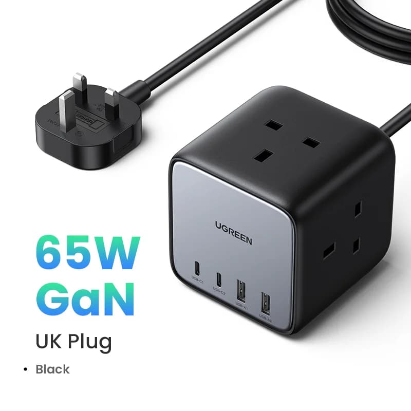 65W GaN galda uzlādes stacija ar USB-C