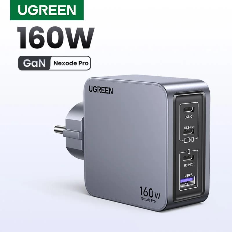 160W GaN USB-C lādētājs ar Korejas spraudni