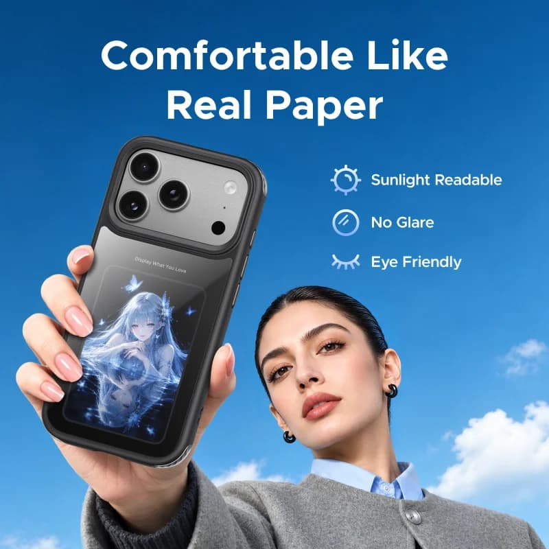E-Ink ekrāna magnētiskais vāciņš iPhone Pro Max