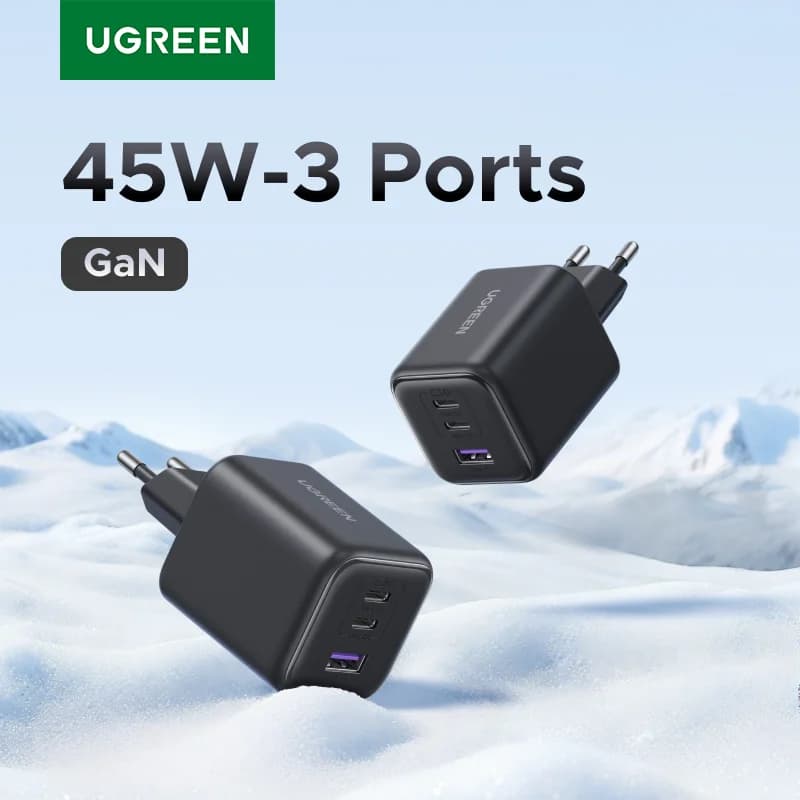 45W GaN USB-C PD lādētājs ar PPS
