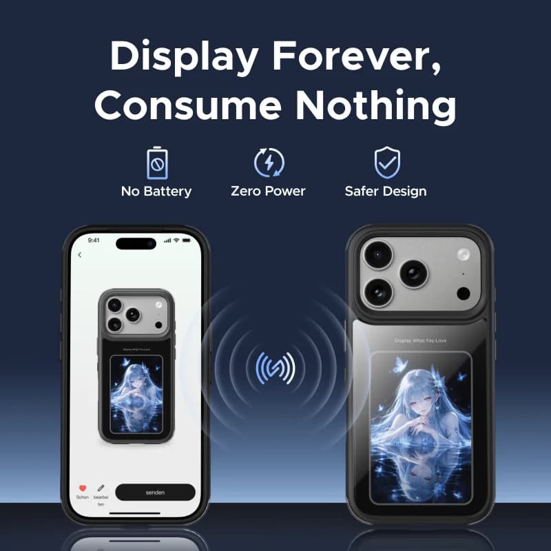 E-Ink ekrāna magnētiskais vāciņš iPhone Pro Max
