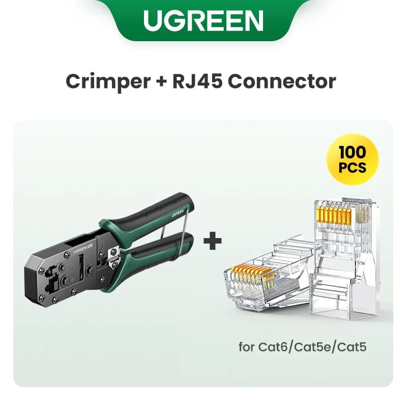 RJ45 apspiešanas instrumenta CAT6/7 Ethernet kabeļiem