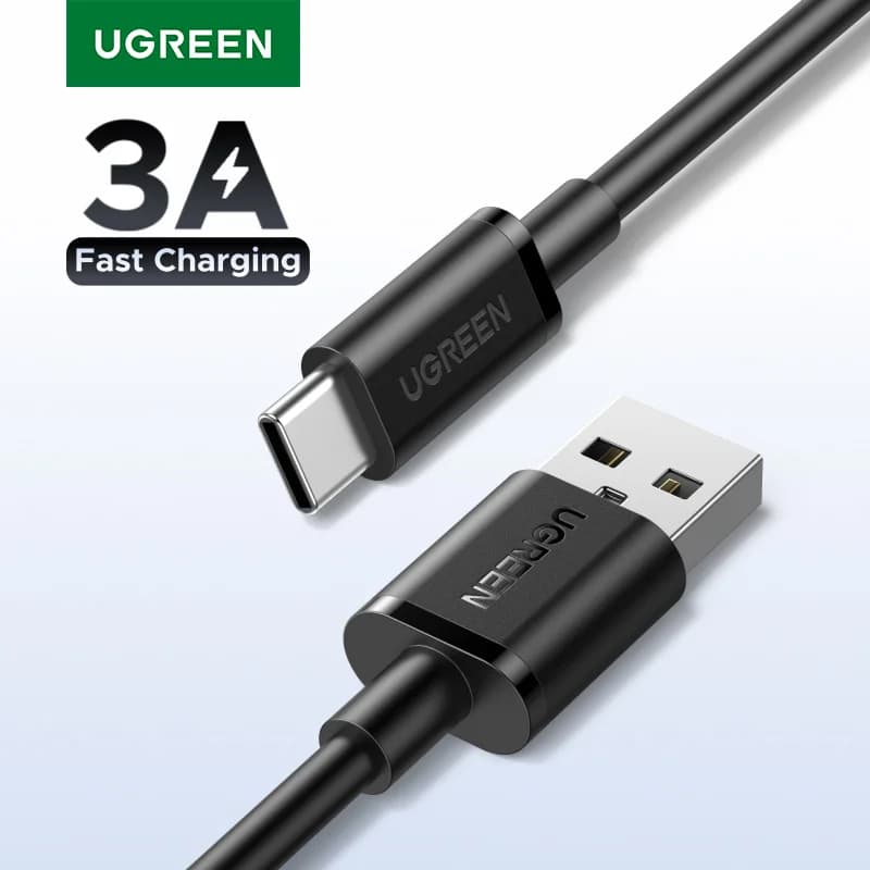 USB-A uz USB-C kabelis, 3A, 0.25-3m