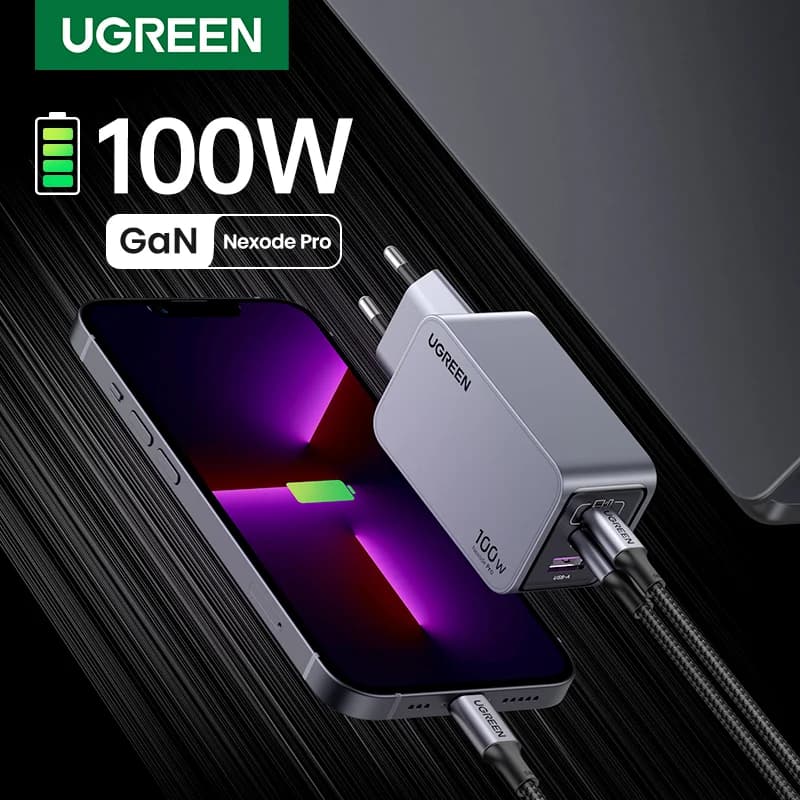 100W GaN USB-C ātruzlādētājs, Korejas spraudnis