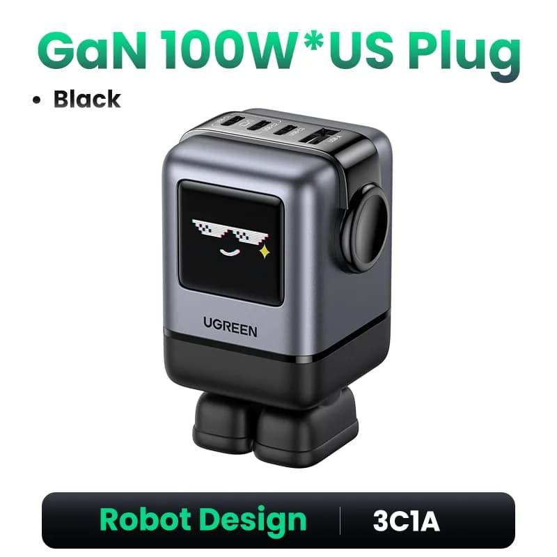 100W GaN USB-C ātruzlādētājs ar PPS