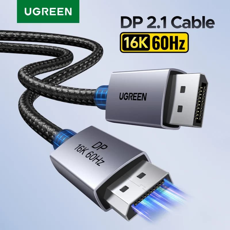 DisplayPort 2.1 kabelis, atbalsta 8K 60Hz HDR video