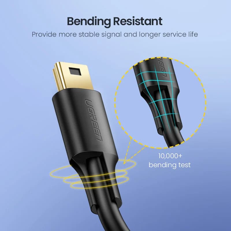 Mini USB uz USB datu un uzlādes kabelis