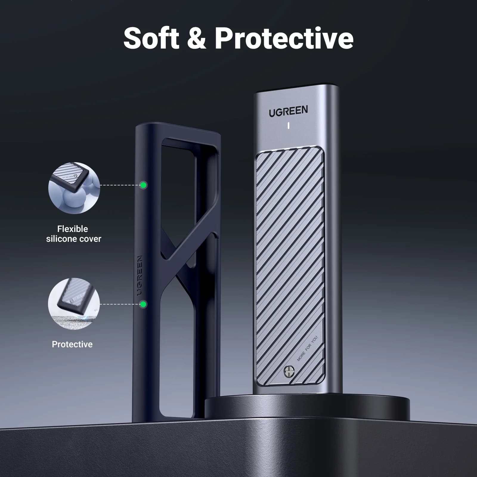 M.2 NVMe SSD korpusa USB-C 5Gbps
