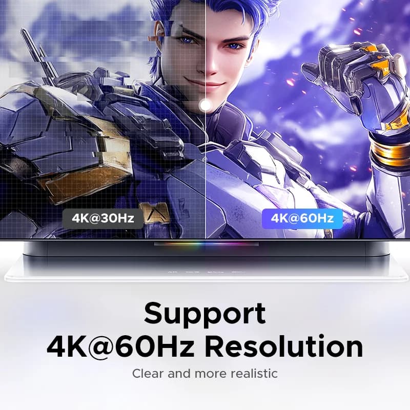 2-in-1 HDMI un USB-C pārslēdzējs ar 4K 60Hz atbalstu