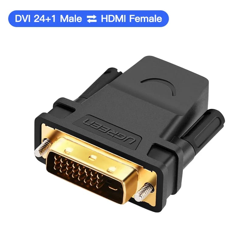 Divvirzienu DVI-D uz HDMI adapteris