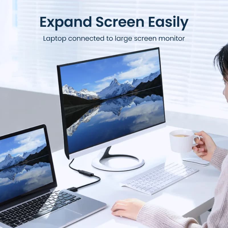 4K DisplayPort uz HDMI adaptera pārveidotājs