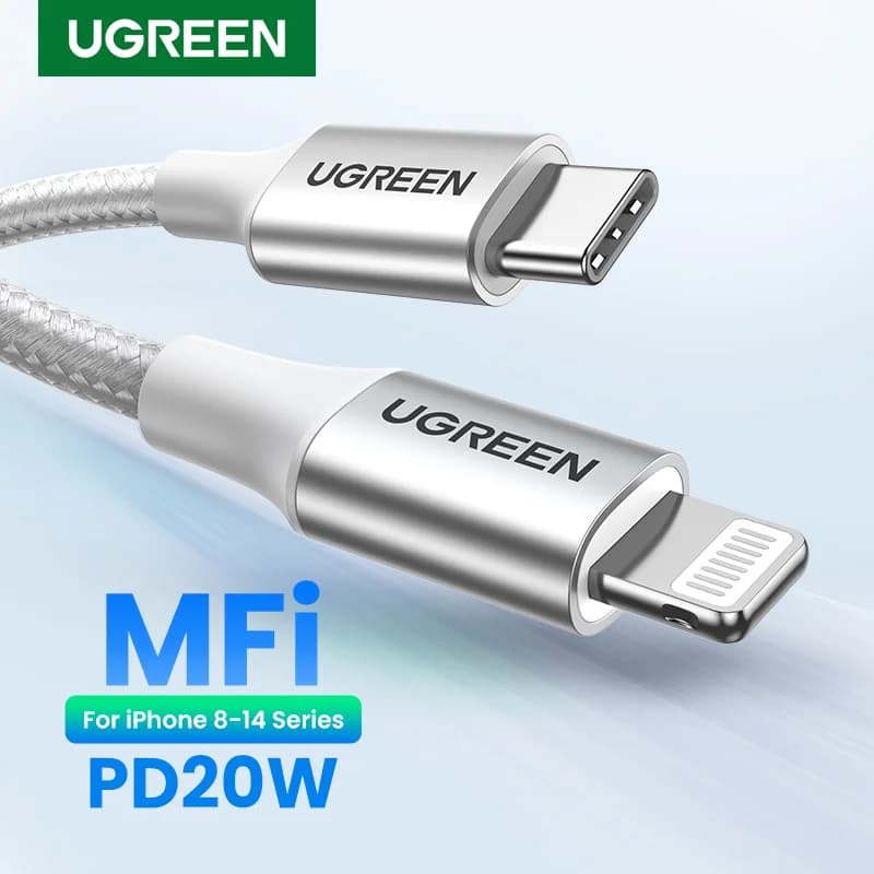 MFi USB-C uz Lightning kabelis, 30W PD ātra uzlāde