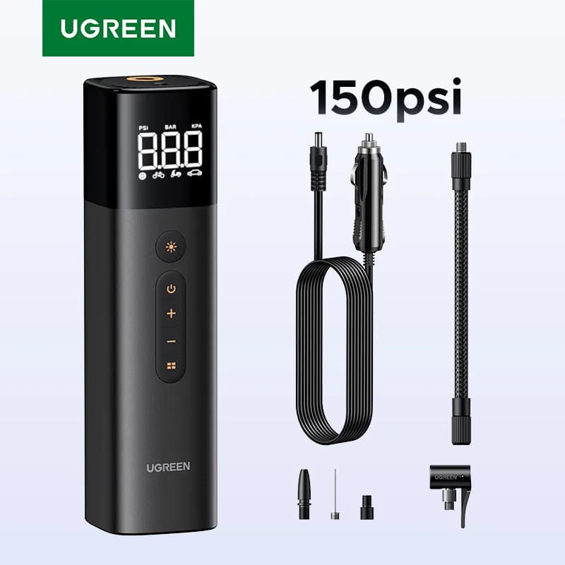 Portatīvais digitālais riepu sūknis ar LCD displeju