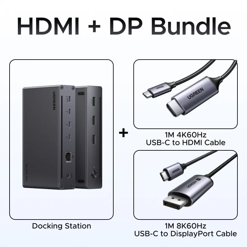 8-in-1 Thunderbolt 4 dokstacija ar 8K izvadi