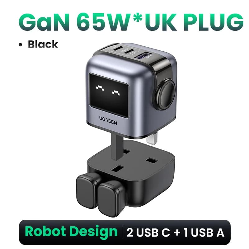 65W GaN USB-C ātrlādētājs ar PPS
