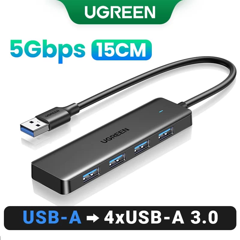 4-portu USB 3.0 & USB-C hubs